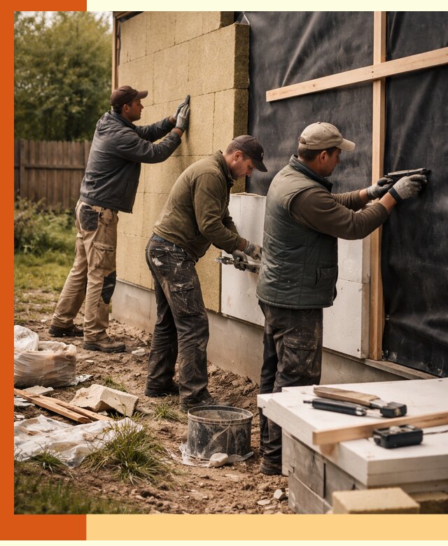 Утепление дачного дома под ключ в Краснотурьинске