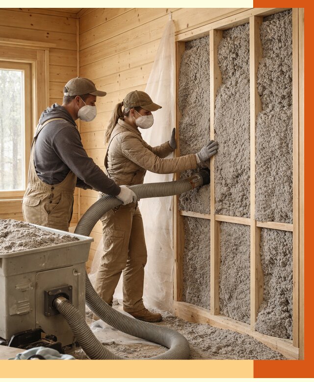 Утепление дачного дома эковатой в Краснотурьинске от 1542 руб./м2 — комплексно, ТепломастерКту