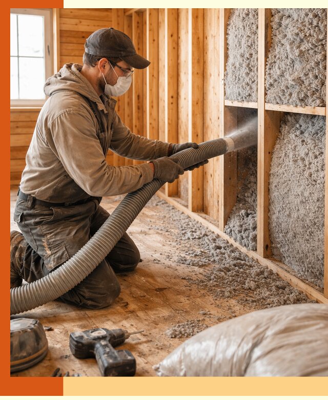 Утепление дачного дома эковатой в Краснотурьинске — быстро и надёжно