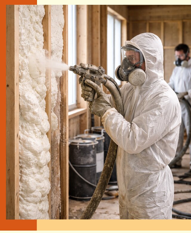 Утепление каркасного дома пенополиуретаном в Краснотурьинске