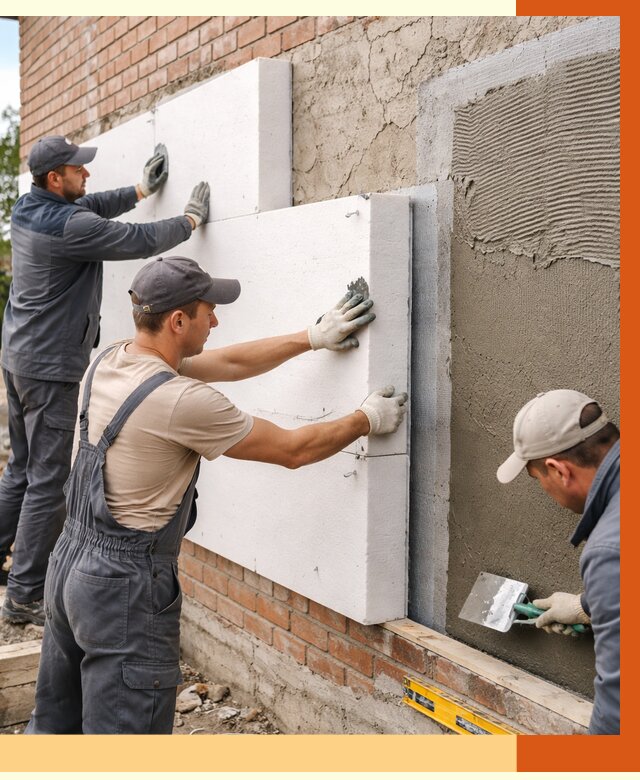 Утепление кирпичного дома в Краснотурьинске от 4466 руб. под ключ | ТепломастерКту