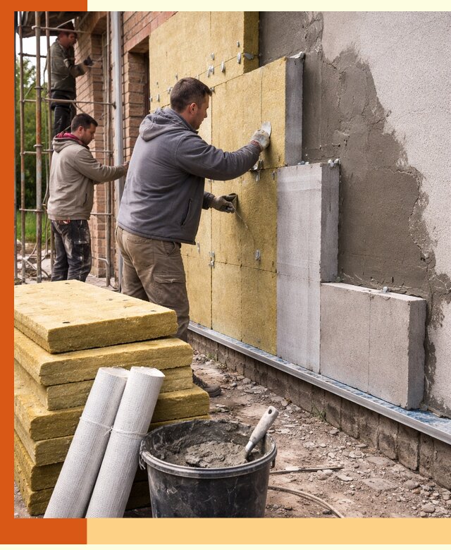 Утепление кирпичного дома под ключ в Краснотурьинске