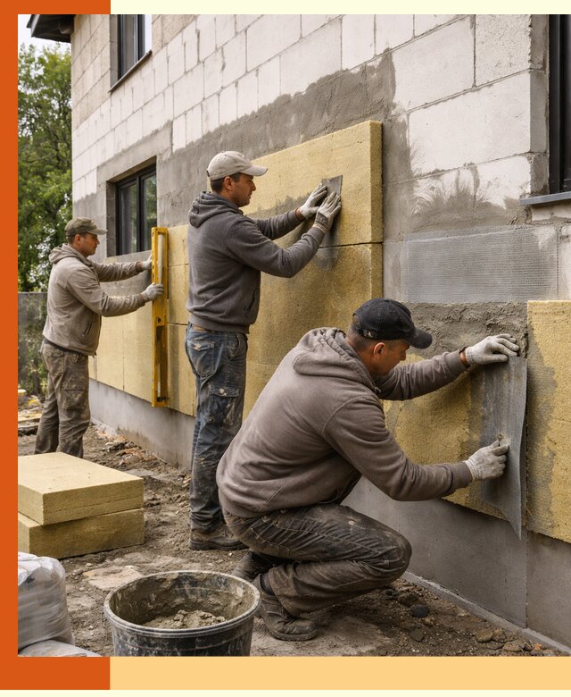 Утепление дома из газобетона в Краснотурьинске качественно и долговечно