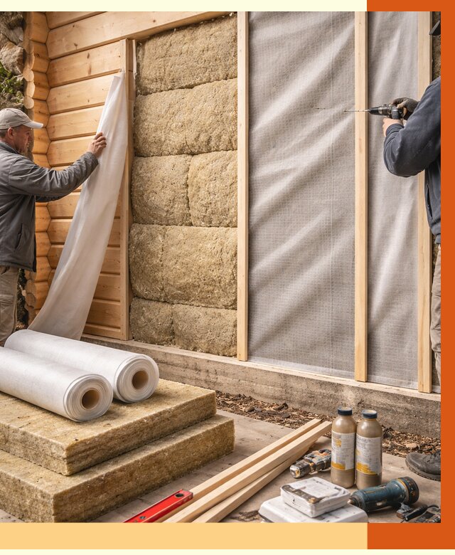 Утепление дома из минибруса в Краснотурьинске от 4785 руб/м2 — заказать профессионально | ТепломастерКту