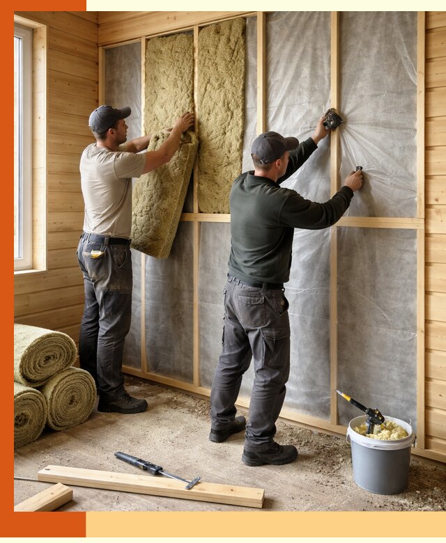 Утепление дома из минибруса в Краснотурьинске: комплексные теплоизоляционные работы