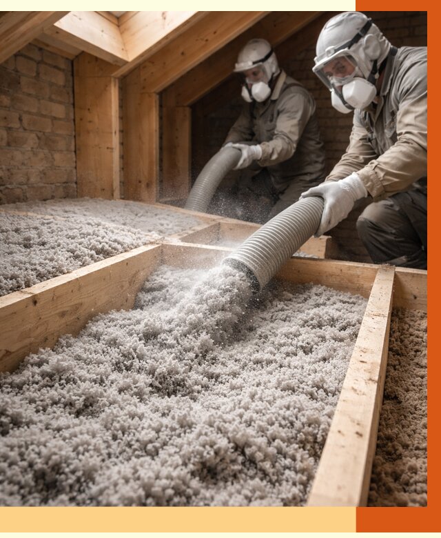 Утепление коттеджа эковатой в Краснотурьинске от 2658 руб./м² — комплексная задувка и монтаж | ТепломастерКту