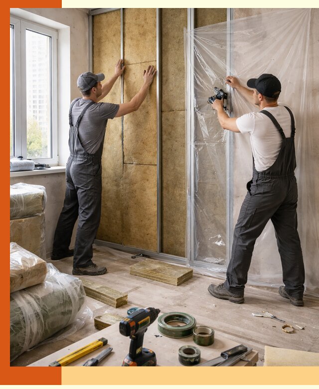 Утепление квартиры изнутри профессионально в Краснотурьинске