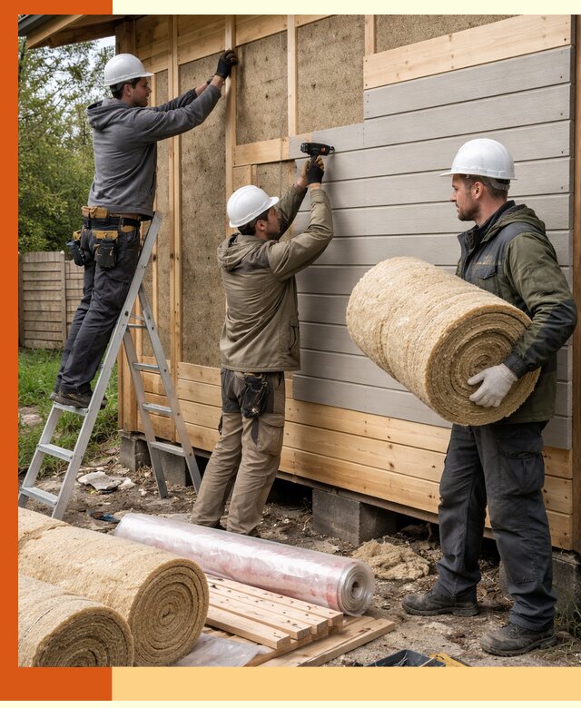 Утепление бани снаружи в Краснотурьинске профессионально и надежно