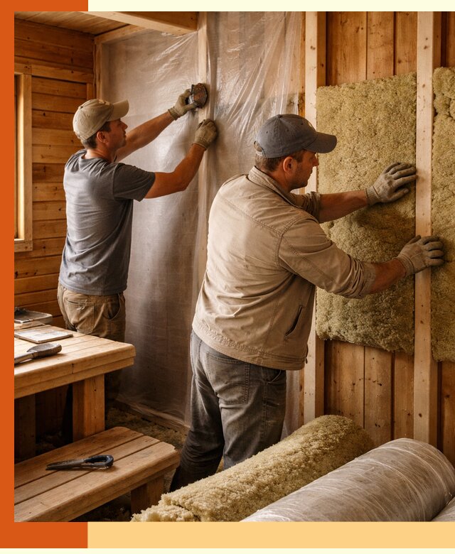 Утепление бани изнутри в Краснотурьинске качественно и недорого