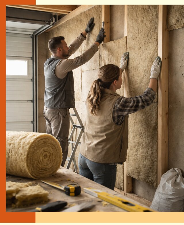 Утепление гаража изнутри в Краснотурьинске: быстро и надежно