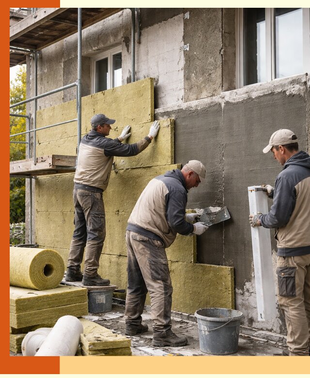 Утепление фасада зданий и домов в Краснотурьинске