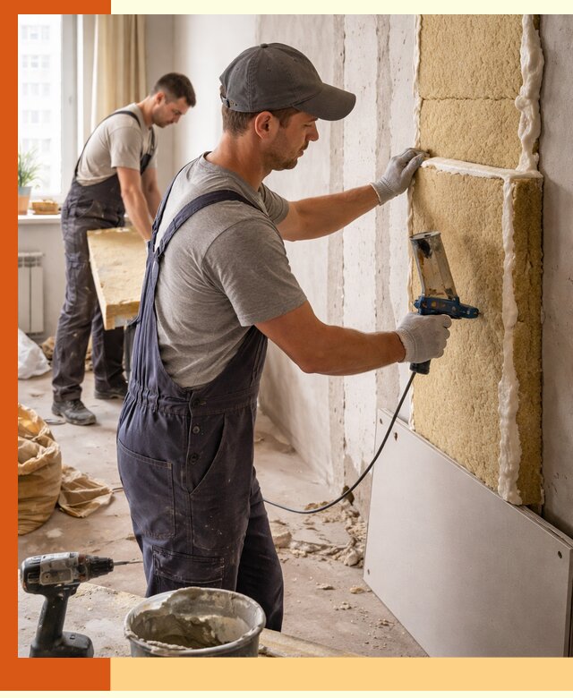 Утепление стен изнутри в Краснотурьинске — качественно и эффективно