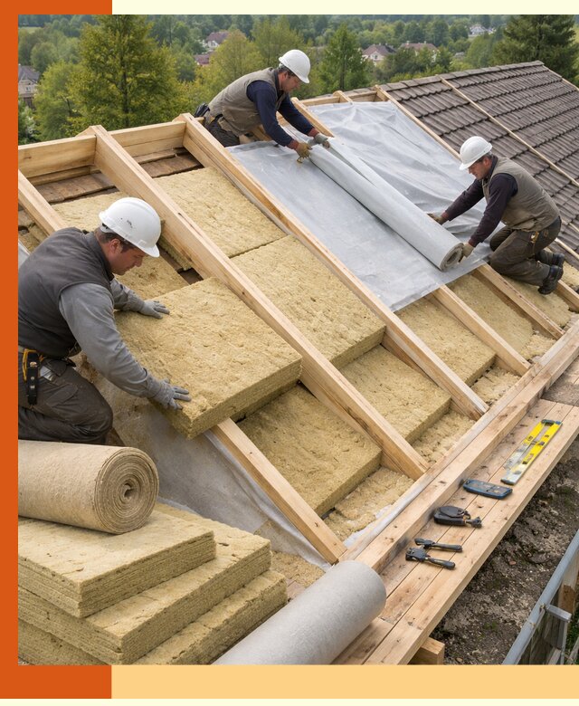 Утепление скатной крыши в Краснотурьинске качественно и надёжно