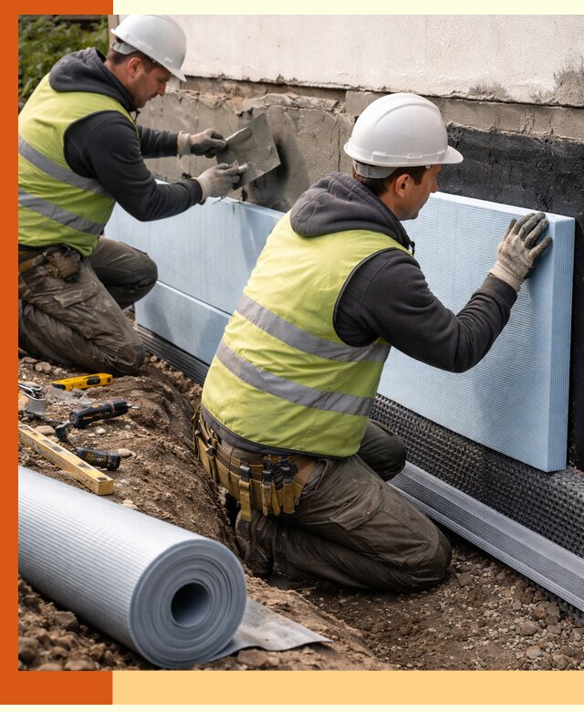 Утепление фундамента снаружи в Краснотурьинске — профессиональная теплоизоляция