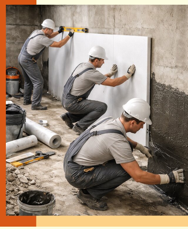 Утепление фундамента изнутри профессионально в Краснотурьинске