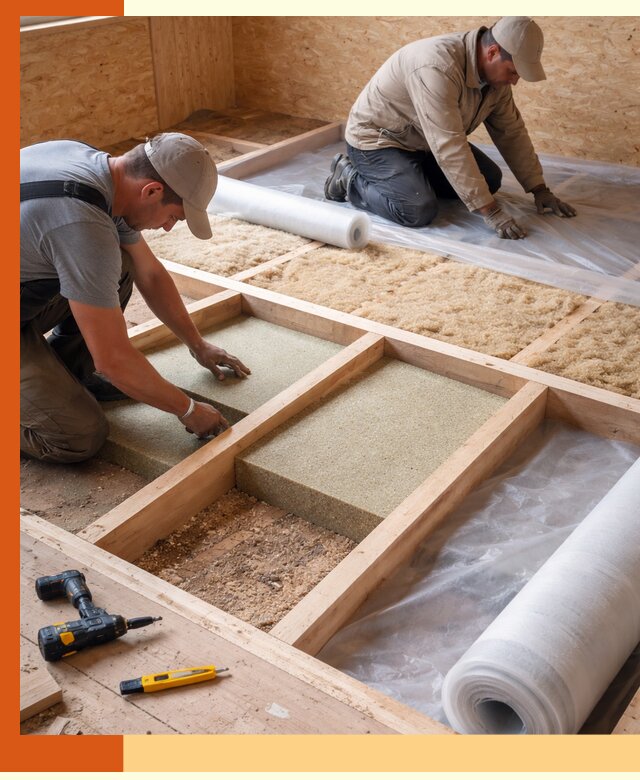 Профессиональное утепление деревянного пола в Краснотурьинске