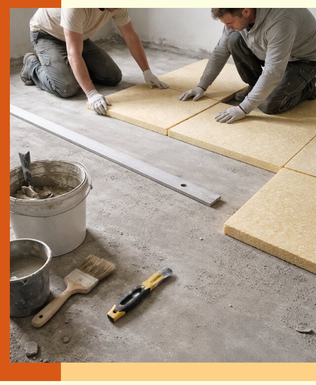 Утепление бетонного пола в Краснотурьинске профессионально и недорого