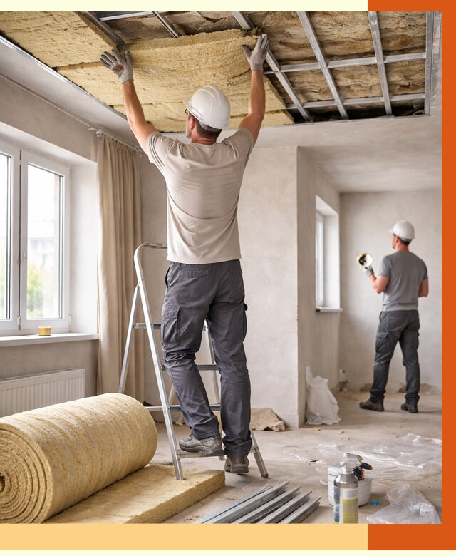 Утепление потолка в частном доме в Краснотурьинске от 1010 руб./м² — работы под ключ | ТепломастерКту