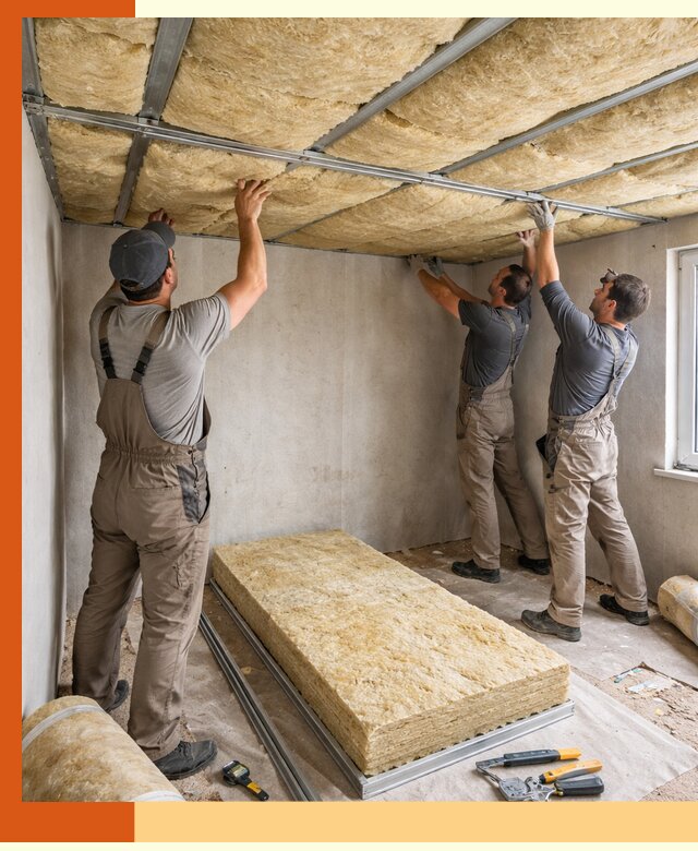 Утепление потолка в Краснотурьинске — тепло и без сквозняков