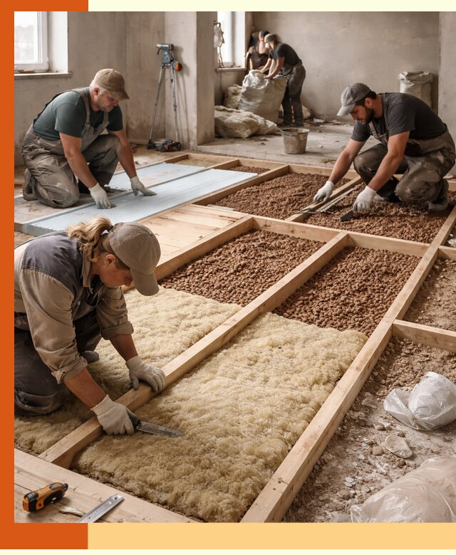 Утепление перекрытий жилых и промышленных зданий в Краснотурьинске