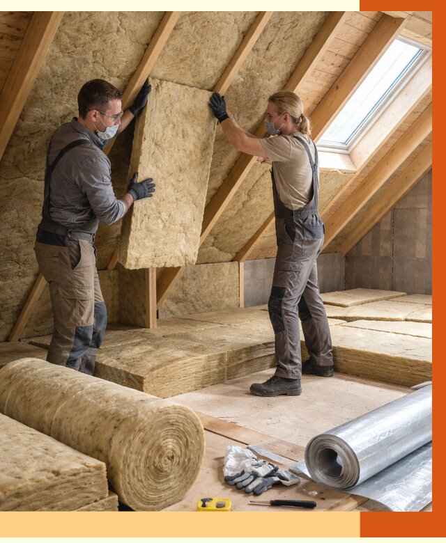 Утепление мансарды минватой в Краснотурьинске от 4466 руб./м2 — монтаж и пароизоляция | ТепломастерКту