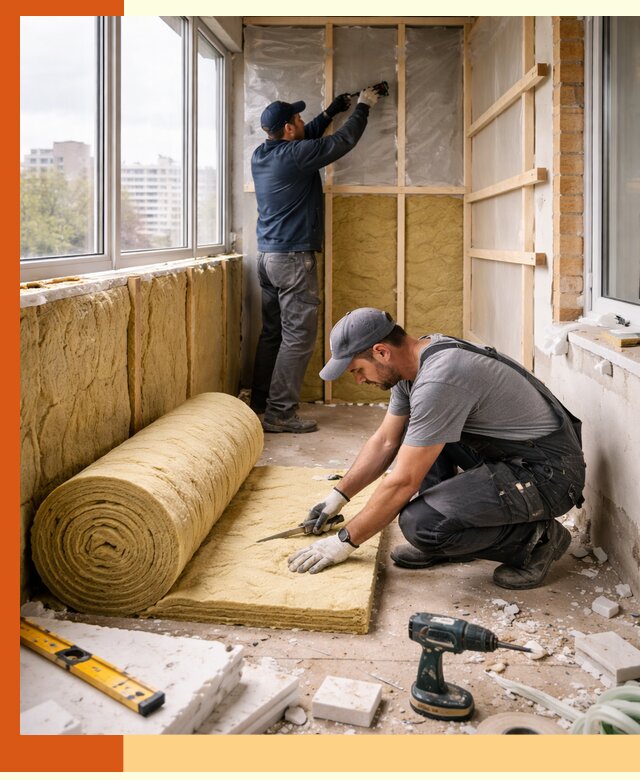 Утепление балкона под ключ в Краснотурьинске качественно и быстро