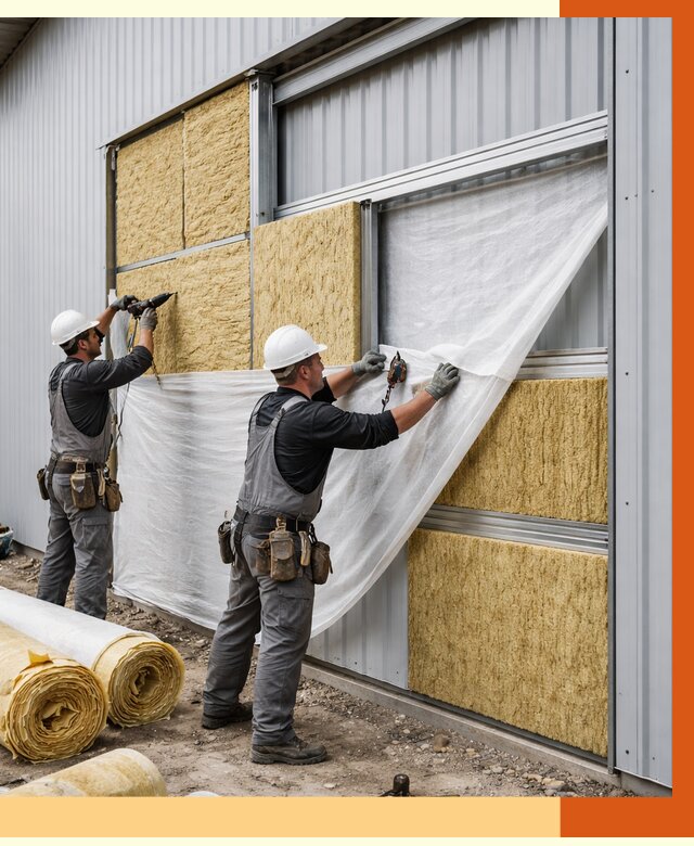 Утепление металлического склада в Краснотурьинске от 4785 руб/м2 — комплексное утепление под ключ | ТепломастерКту