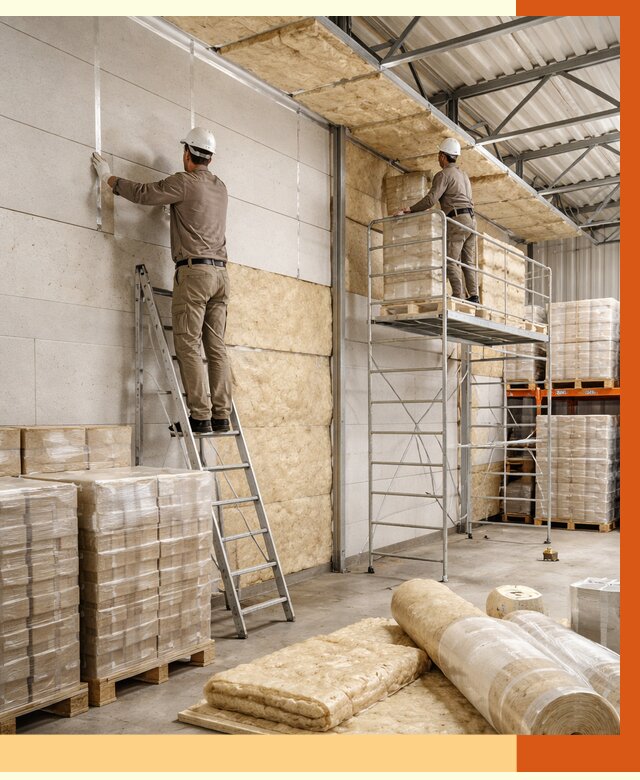 Утепление склада готовой продукции в Краснотурьинске от 2073 руб./м2 — комплексно | ТепломастерКту