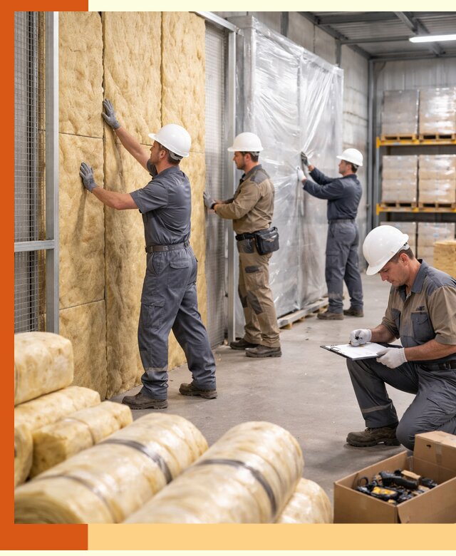 Утепление склада готовой продукции в Краснотурьинске качественно и быстро