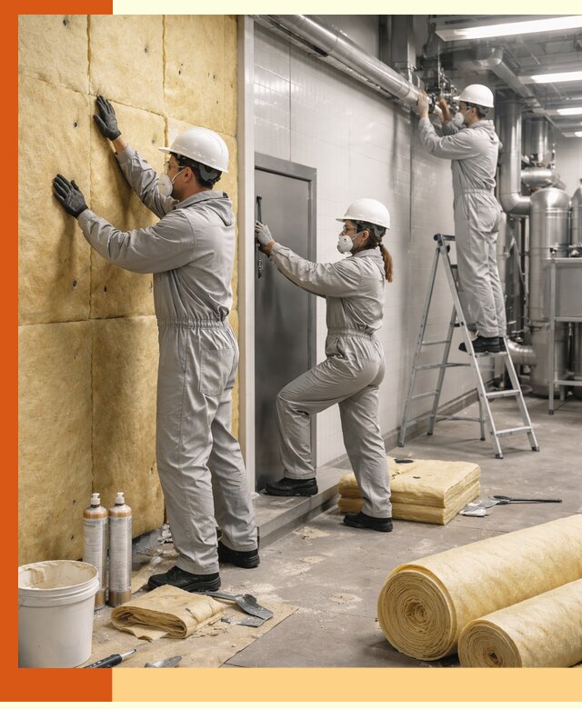 Утепление пищевого цеха под ключ в Краснотурьинске