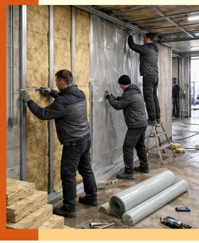 Профессиональное утепление автомойки в Краснотурьинске для любого типа помещений