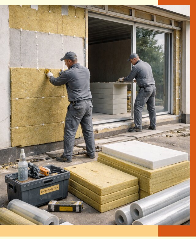 Утепление торгового павильона в Краснотурьинске от 15418 руб./м² под ключ | ТепломастерКту