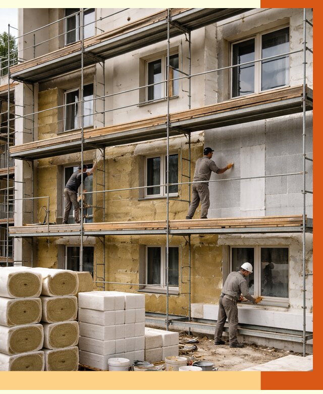 Утепление гостиницы в Краснотурьинске от 7656 руб./м2 — комплексно, ППУ, под ключ | ТепломастерКту