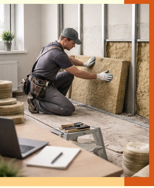 Утепление офиса в Краснотурьинске от 4785 руб/м2 — комплексное утепление офиса под ключ | ТепломастерКту