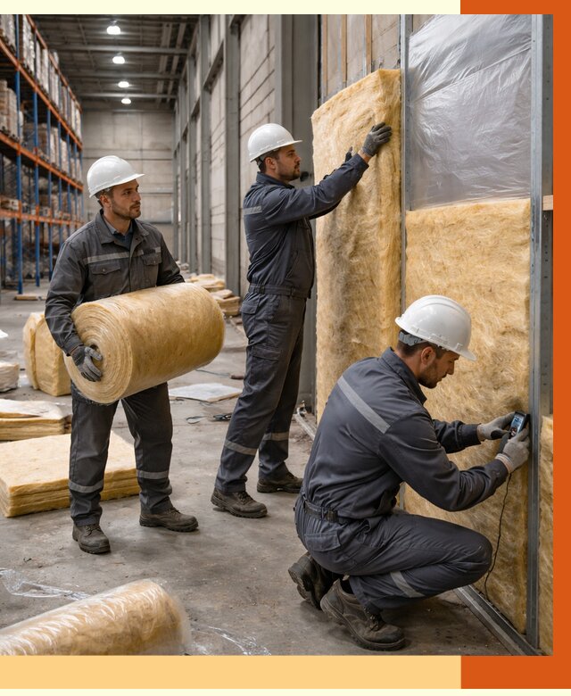 Утепление логистического центра в Краснотурьинске от 4785 руб/м² под ключ | ТепломастерКту