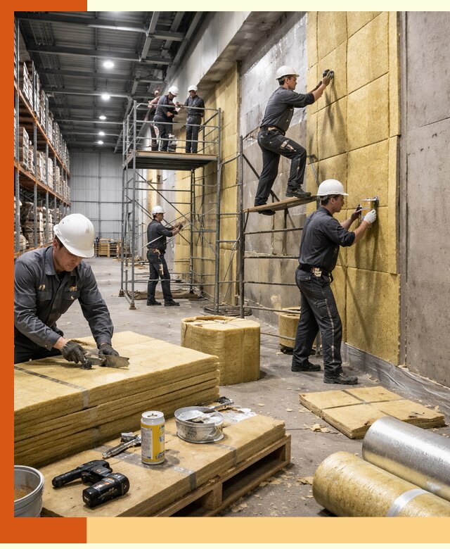 Утепление логистического центра в Краснотурьинске качественно и экономично