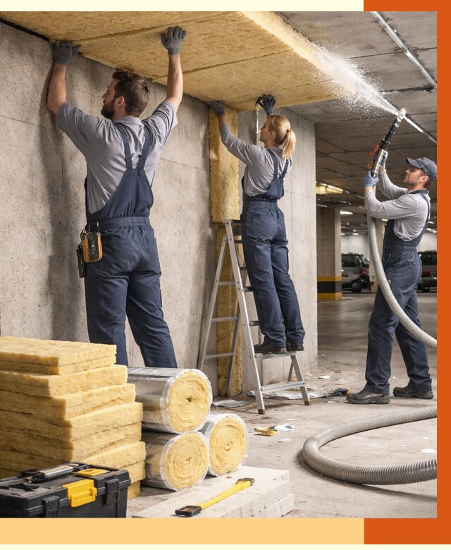 Утепление паркинга в Краснотурьинске от 7230 руб./м2 — работы под ключ | ТепломастерКту