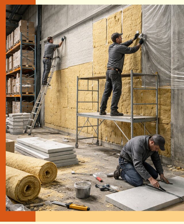 Утепление холодного склада под ключ в Краснотурьинске