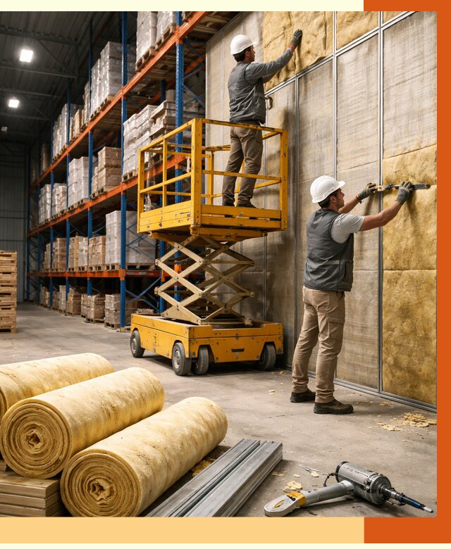 Утепление торгового склада в Краснотурьинске от 3403 руб/м2 — комплексно и под ключ | ТепломастерКту