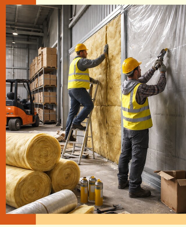 Утепление склада с техникой в Краснотурьинске под ключ