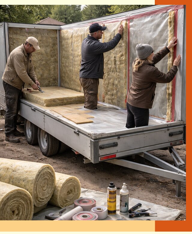 Утепление прицепа в Краснотурьинске под ключ от 13291 руб. — комплекс от ТепломастерКту