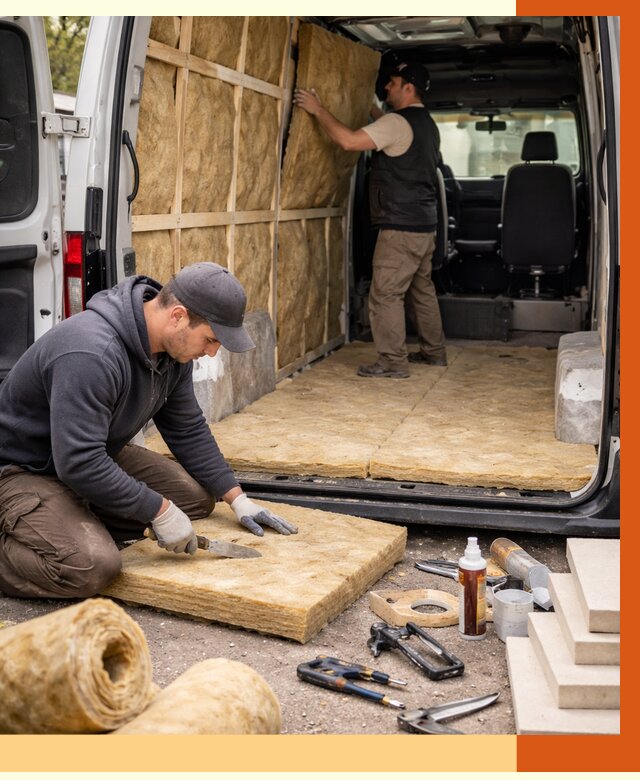 Утепление кемпера в Краснотурьинске под ключ от 12760 руб. — профессионально | ТепломастерКту