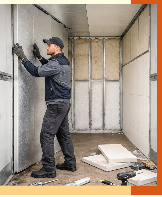 Утепление холодильного кузова в Краснотурьинске от 14355 руб. под ключ | ТепломастерКту