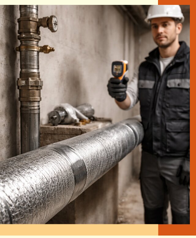 Утепление труб водоснабжения в Краснотурьинске от 9038 руб. за м² — услуги ТепломастерКту