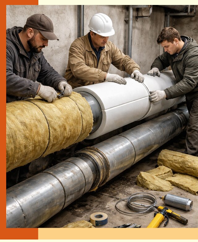 Утепление трубопровода в Краснотурьинске с гарантией энергоэффективности