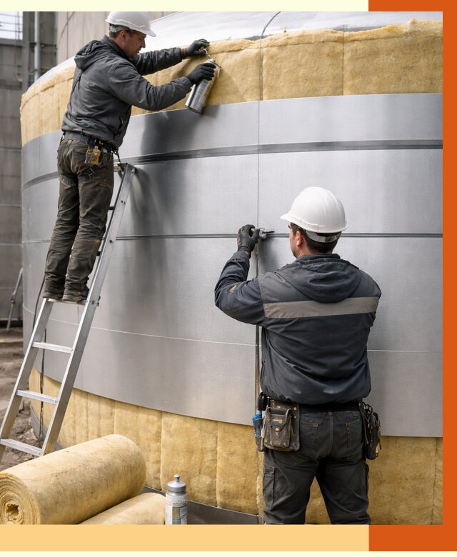 Утепление цистерны в Краснотурьинске пенополиуретаном от 15418 руб. под ключ | ТепломастерКту