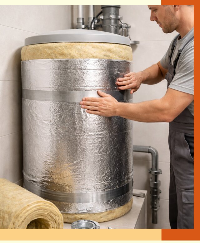 Утепление бойлера в Краснотурьинске от 4785 руб. под ключ | Утепление ППУ | ТепломастерКту