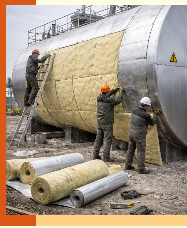 Утепление резервуаров с топливом в Краснотурьинске надежно и экономично