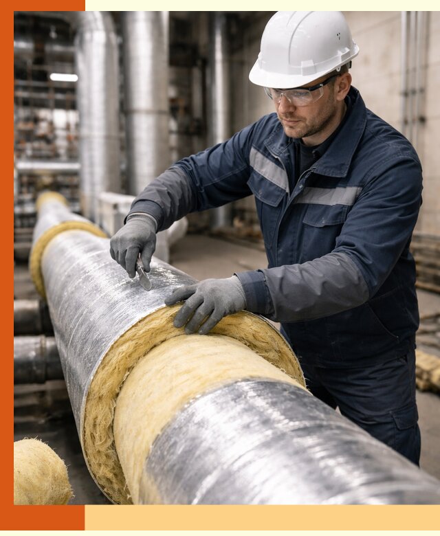 Утепление технологического оборудования и заводских установок в Краснотурьинске