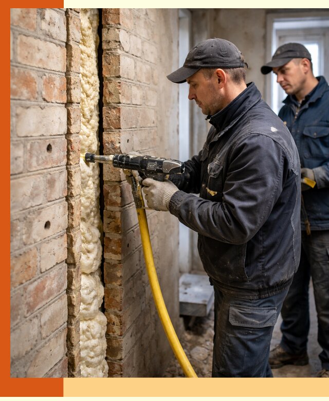 Межстеновое утепление пенополиуретаном в Краснотурьинске